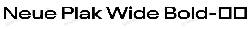 Neue Plak Wide Bold字体转换 Neue Plak Wide Bold字体转换